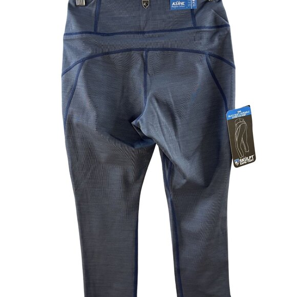 Kühl Ws Skulpt Tight Kapri Slate Blue XS Stretch Knit UPF 50+ Activewear - Picture 2 of 5